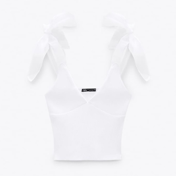 organza bow top